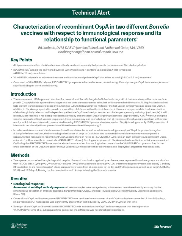 Lyme Technical Alert
